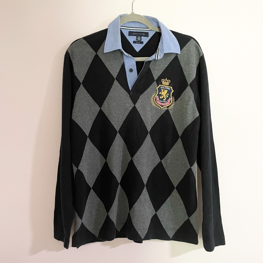 Tommy Hilfiger Preppy Rugby Long Sleeve Sz M